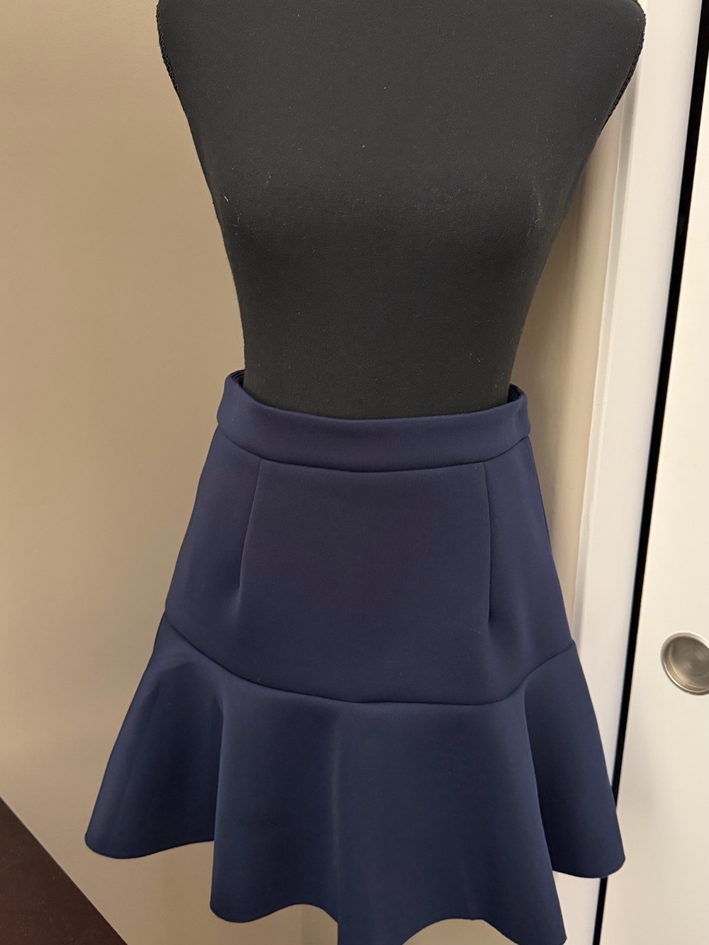 Shinestar Navy Flared Mini Skirt